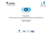 Programa  Promoción de Emprendimientos Corporativos ATN/ME-12246-RG BID – FOMIN