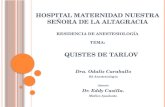 Dra. Odalis Caraballo R2 Anestesiología Asesor: Dr. Eddy Casilla. Médico Ayudante.
