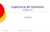 Ingeniería de Software Clase 5