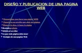 DISEÑO Y PUBLICACION DE UNA PAGINA WEB