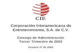 Corporación Interamericana de Entretenimiento, S.A. de C.V.