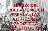 INICIOS DEL LIBERALISMO EN ESPAÑA: LAS CORTES DE CÁDIZ Y LA CONSTITUCIÓN DE 1812