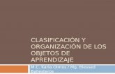 Clasificación y organización de los objetos de aprendizaje