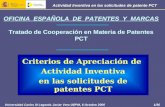 OFICINA  ESPAÑOLA  DE  PATENTES  Y  MARCAS Tratado de Cooperación en Materia de Patentes PCT