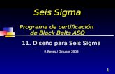 Seis Sigma Programa de certificación  de Black Belts ASQ
