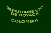 DEPARTAMENTO  DE BOYACÁ COLOMBIA