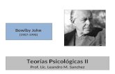 Teorías Psicológicas II Prof. Lic. Leandro M. Sanchez