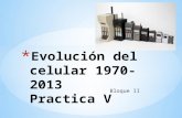 Evolución del celular 1970-2013  Practica V