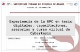 Experiencia de la UPC en tesis digitales: capacitaciones, asesorías y curso virtual de Cybertesis