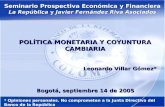 Seminario Prospectiva Económica y Financiera La República  y  Javier Fernández Riva Asociados