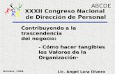 XXXII Congreso Nacional  de Dirección de Personal