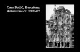 Casa Batlló, Barcelona,  Antoni Gaudí: 1905-07