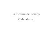 La mesura del temps Calendaris