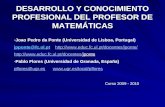 DESARROLLO Y CONOCIMIENTO PROFESIONAL DEL PROFESOR DE MATEMÁTICAS