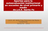 I.S.P.I. N° 4031 Fray Francisco de Paula Castañeda  Santa Fe - 2012