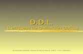D.D.L. (Lenguaje de Definición Datos)
