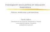 Investigación socio-política en educación matemática