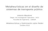 Metaheurísticas en el diseño de sistemas de transporte público