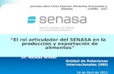 “El rol articulador del SENASA en la producción y exportación de alimentos”