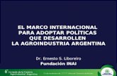 EL MARCO INTERNACIONAL  PARA ADOPTAR POLÍTICAS  QUE DESARROLLEN  LA AGROINDUSTRIA ARGENTINA