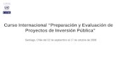 Curso Internacional “Preparación y Evaluación de Proyectos de Inversión Pública”