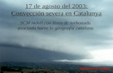 17 de agosto del 2003: Convección severa en Catalunya