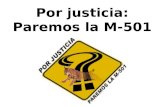 Por justicia: Paremos la M-501