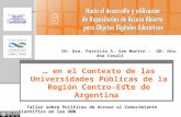 … en el Contexto de las Universidades Públicas de la Región Centro-Este de Argentina”