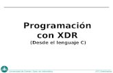 Programación con XDR  (Desde el lenguaje C)