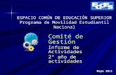 ESPACIO COMÚN DE EDUCACIÓN SUPERIOR Programa de Movilidad Estudiantil Nacional