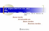 La experimentación del PEL  en Navarra: 2004 - 2006