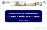 CUENTA PÚBLICA – 2009 20 - MAYO - 2010