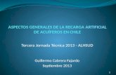 ASPECTOS  GENERALES DE LA RECARGA  ARTIFICIAL  DE ACUÍFEROS EN CHILE