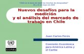 Nuevos desafíos para la medición  y el análisis del mercado de  trabajo en Chile