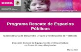 PROGRAMA DE RESCATE DE ESPACIOS PÚBLICOS URBANOS