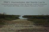 PMCI : Humedales del Santa  Lucía “Contribuciones para un Plan de Manejo Costero Integrado