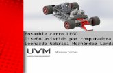 Ensamble  carro  LEGO Diseño asistido por computadora Leonardo Gabriel Hernández Landa.
