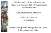 Diplomado Especializado  en Derecho Ambiental y Fiscalización Administrativa