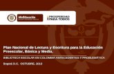 Plan Nacional de Lectura y Escritura para la Educación Preescolar, Básica y Media.