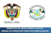 Municipio de Santa María, Boyacá Unidad  de Servicios Públicos Domiciliarios