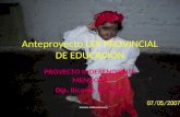 Anteproyecto LEY PROVINCIAL DE EDUCACIÓN