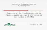 Avances en la Implementación de Microseguros en las Instituciones Asociadas a PROMUC