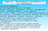 Tema-11-  Mineralogía sistemática I (no silicatos)