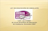 LEY DE EDUCACIÓN DE ANDALUCÍA
