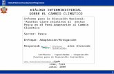 DIÁLOGO INTERMINISTERIAL SOBRE EL CAMBIO CLIMÁTICO