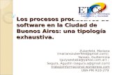 Los procesos productivos de software en la Ciudad de Buenos Aires: una tipología exhaustiva.