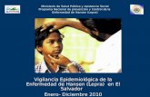 Vigilancia Epidemiológica de la Enfermedad de Hansen (Lepra)  en El Salvador