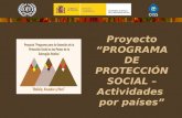 Proyecto “PROGRAMA DE PROTECCIÓN SOCIAL – Actividades  por países”