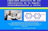 Capacidad analítica de los laboratorios de la Región: interlaboratorios y costos
