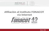 Afiliación al Instituto FONACOT  vía Internet